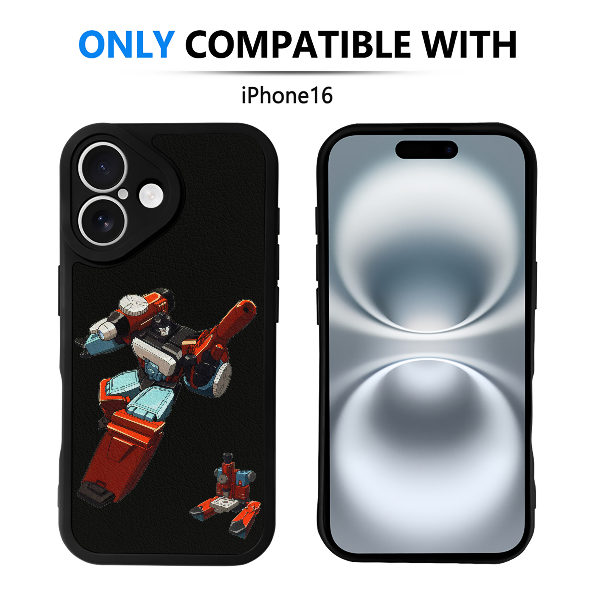 （画像用）  【iPhone 16シリーズ対応】シリコンスマホケース（レザー調） 材質：シリコン